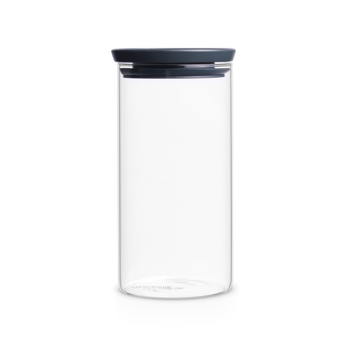 Brabantia Stapelbare glazen voorraadbus, 1,1 liter - Transparent