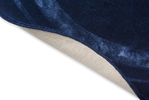 Laagpolig vloerkleed van Laura Ashley | Redbrook Midnight Rond 200 rond - vtwonen shop