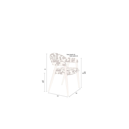 Dutchbone Miyo Eetkamerstoelen  - Set van 2 - vtwonen shop