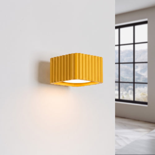 Sollux Lighting Wandlamp RIFF geel Gx53 - 10x12x6cm