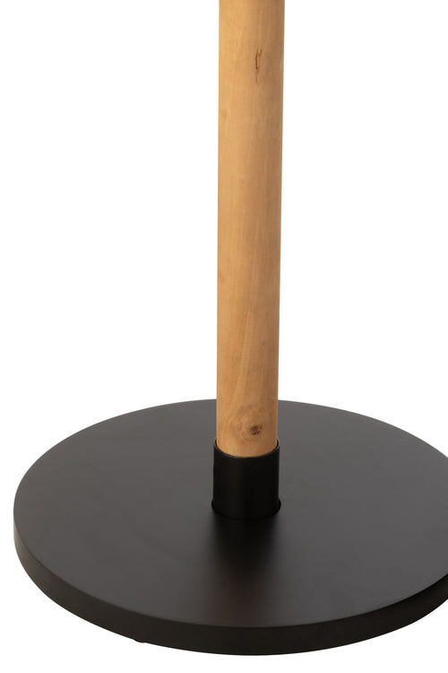 J-Line bijzettafel Ron - dennenhout - naturel/zwart - 2 stuks - vtwonen shop