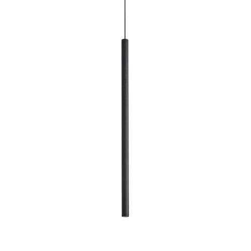 Ideal Lux LOOK 40 cm slanke hanglamp voor aan het plafond, zwart, 1x LED 220lm 3000K