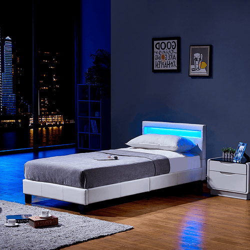 Home Deluxe LED bed ASTRO Wit 90 x 200 cm - vtwonen shop