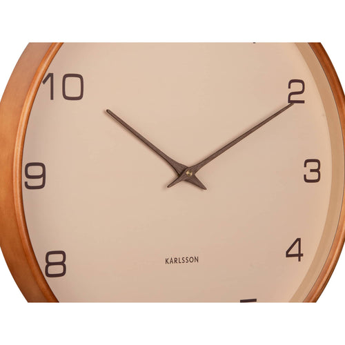 Karlsson wandklok Acento - bruin - Ø40cm - vtwonen shop