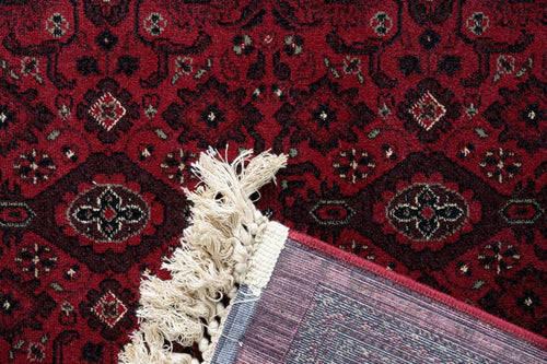 Interieur05 Vintage vloerkleed By Beppe rood met franjes - 160 x 230 cm