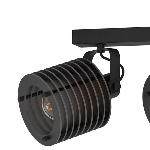 EGLO spot Segovia - e27 - 57,5 cm - zwart - hout - vtwonen shop