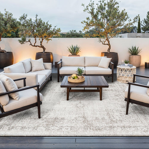 Louis De Poortere vloerkleed Salt & Pepper - beige - 170x240cm