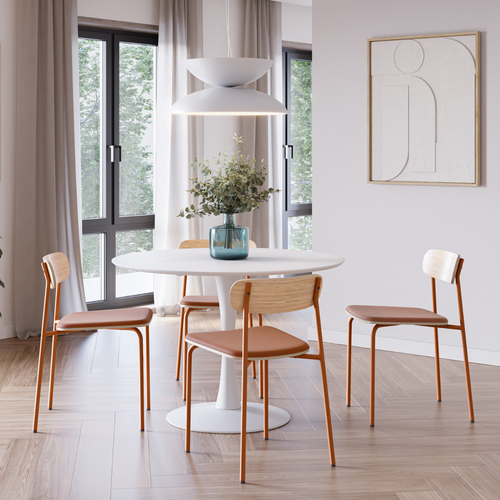 Calicosy - ADRIANA Set van 2 stoelen in stof - Grijs - 51x46x47 cm