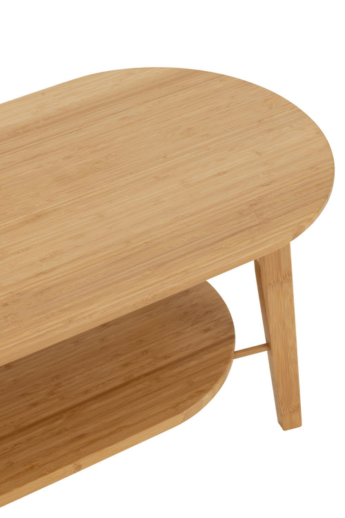J-Line salontafel Vierkant - bamboe - naturel