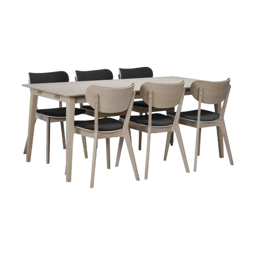 Rowico Home Filippa verlengbare houten eettafel whitewash - 180 x 90 cm - vtwonen shop