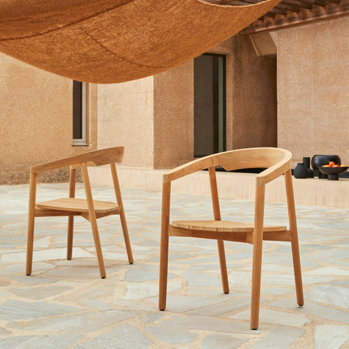 Tikamoon Tuinstoel van massief teakhout - Naturel - vtwonen shop