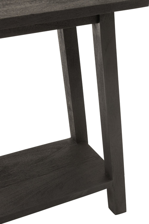 J-Line console Vierkant - hout - zwart