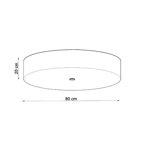 Sollux Lighting Plafondlamp SKALA 80 wit - 80x80x20cm