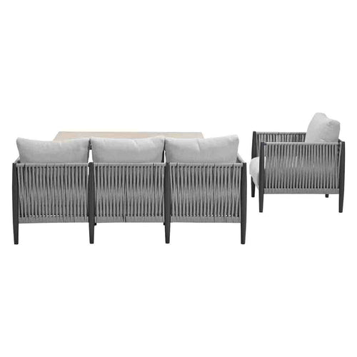 Garden Impressions loungeset Tavira - Brugge grey sand - 4-delig - vtwonen shop