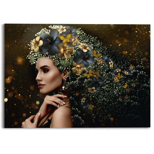Reinders plexiglasschilderij Elegante vrouw - 50x70cm