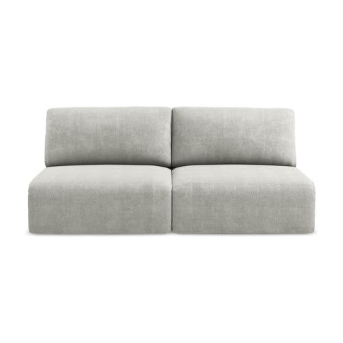 LaMiaSofa 3-zits slaapbank Ostia - chenille stof - lichtgrijs - 216x102x79