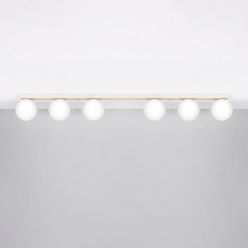 Sollux Lighting Plafondlamp YOLI 6 beige - 120x12x14,5cm