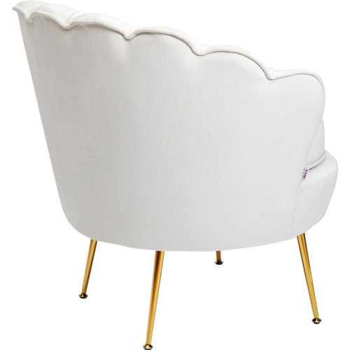 Kare Design Fauteuil Water Lily fluweel creme - vtwonen shop