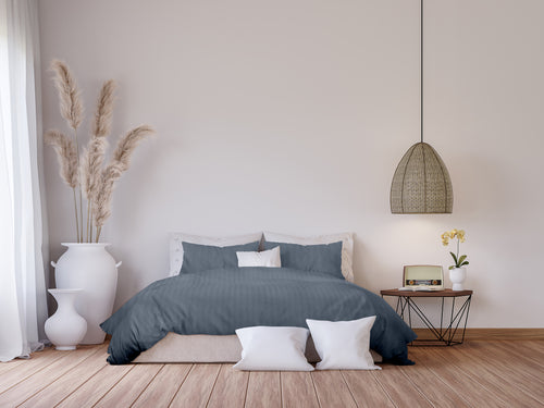 Ten Cate dekbedovertrek - 100% katoensatijn - 200x200/220 - donkerblauw - vtwonen shop