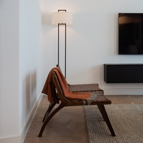 Atmooz vloerlamp Belford - wit - Ø 40 x H 168 cm - E27