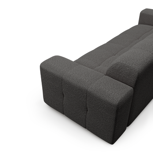 Sia Home - Rechte bank MAEL - Bouclette stof - Grafiet grijs - 230cm - vtwonen shop