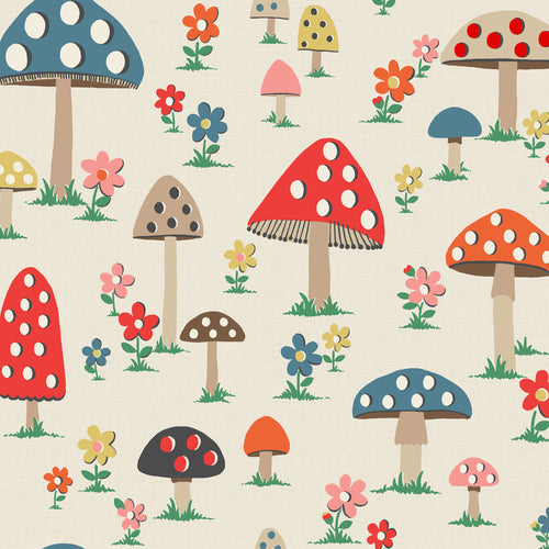 Cath Kidston Vliesbehang - Mushrooms Multi