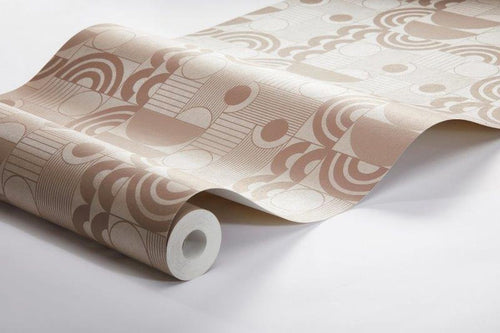 Borastapeter behang geometrische vormen roze - 53 cm x 10.05 m - 660877