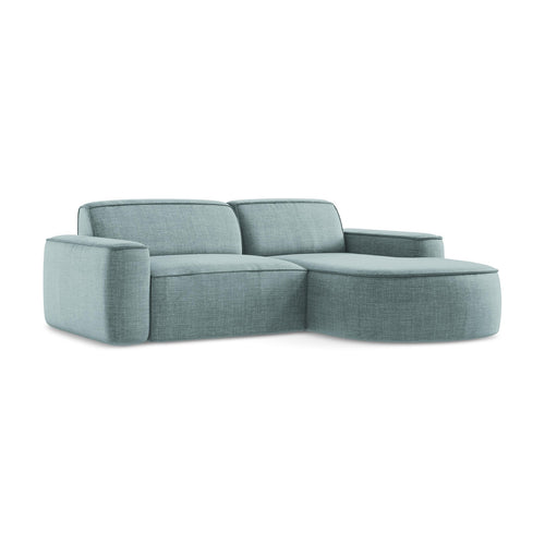 LaMiaSofa hoekbank rechts Melissa - textuurstof - jeans - 224x166x70