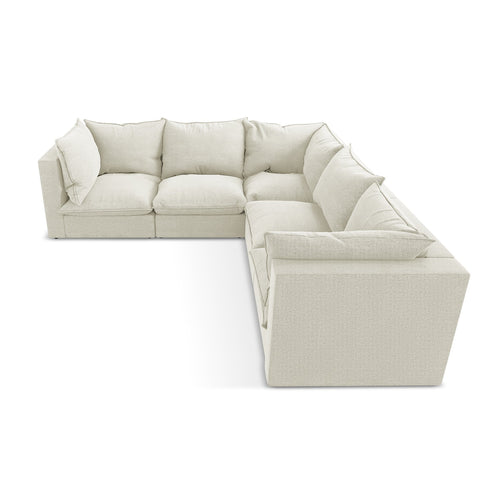 LaMiaSofa Modulaire hoekbank Ravenna - bouclé - zand - 255x255x77