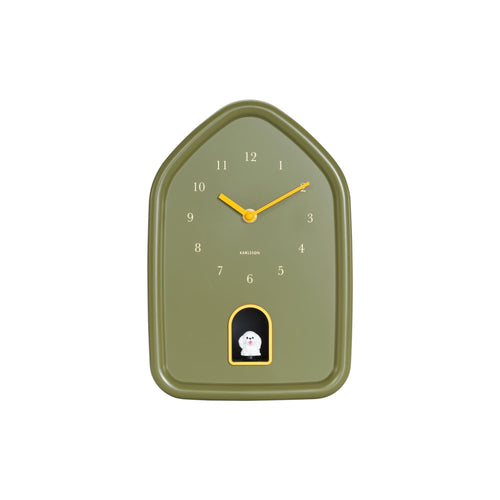 Karlsson wandklok Modern Doggy - groen - Ø29.1cm - vtwonen shop