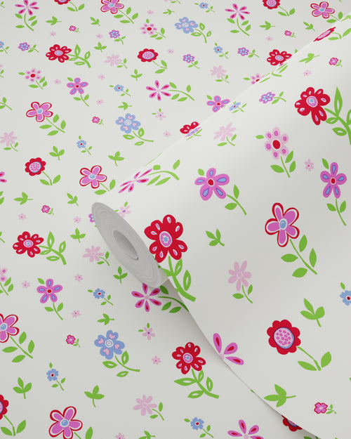 ESTAhome behang bloemen multicolor - 53 cm x 10.05 m - 137319
