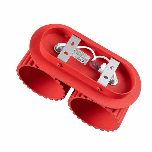 Sollux Lighting Wandlamp AURA 2 rood G9 - 21x12x10cm