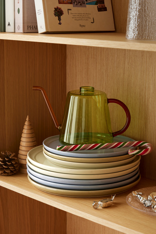 Hübsch dinerbord Amare - steenpoeder - ø28xh2cm - vtwonen shop