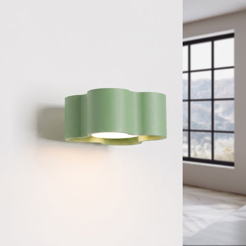 Sollux Lighting Wandlamp OVIO saliegroen Gx53 - 12x14,5x6cm