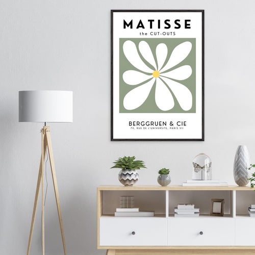 Artfulprints Poster Matisse – Floral motion   - A4 21x29.7 cm - Grijs