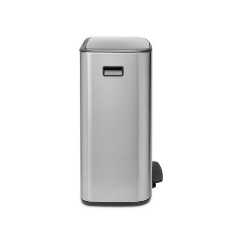 Brabantia Bo Pedaalemmer, met 2 binnenemmers, 2 x 30 liter - Matt Steel Fingerprint Proof