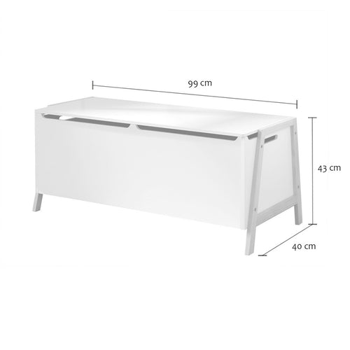 Calicosy - Opbergkist Kinderkamer - Wit - 40x99x43 cm
