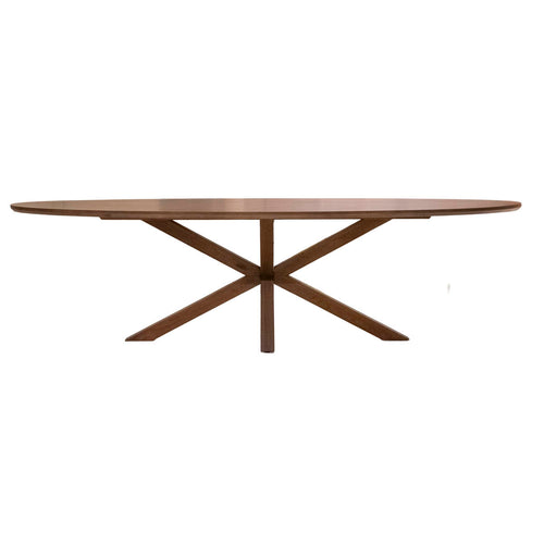 DÉJA Living Eettafel Lusa - Ovaal Bruin Eikenhout - 160x90x78cm