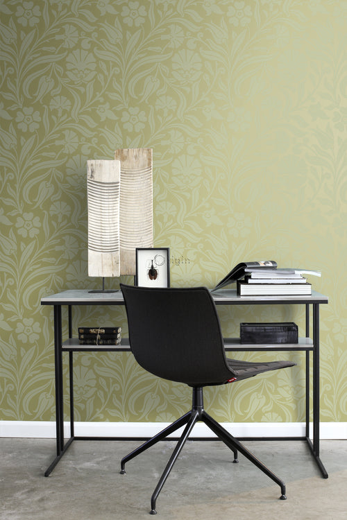 Origin Wallcoverings behang bloemen groen - 53 cm x 10,05 m - 346638 - vtwonen shop