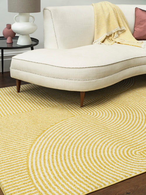 Vloerkleed Easy Living Muse Yellow Geometric Rug MU18 200x290 cm - vtwonen shop