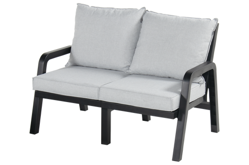 Hartman 2-Zitsbank Ibiza - Antraciet/Grijs - 131x84x93cm - vtwonen shop