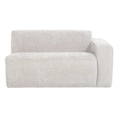 WOOOD 1,5-zits bank arm rechts Mojo Base - Wollig - Ecru - 74x145x97
