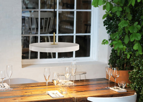 Umage Asteria Medium hanglamp pearl white - met koordset - Ø 43 cm - vtwonen shop