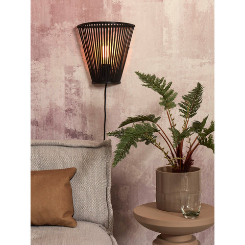 GOOD&MOJO wandlamp Merapi - zwart - 30x15x30cm - vtwonen shop