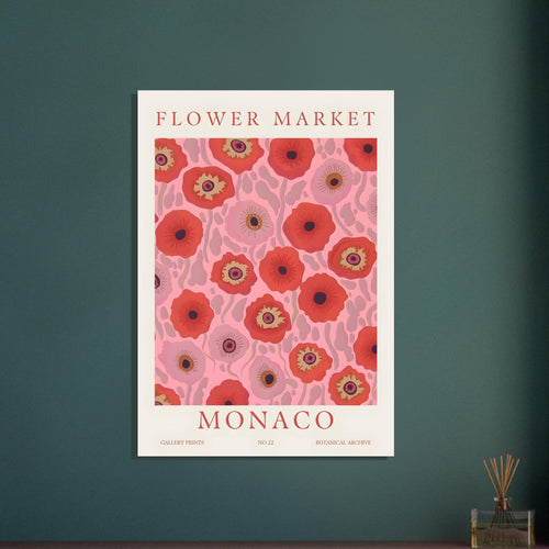 Artfulprints  Flower market - Monaco   poster 70x100 cm - vtwonen shop