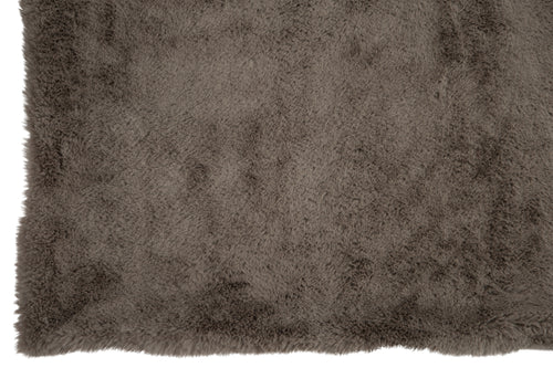 J-Line plaid Cutie - fleece deken – polyester – muisgrijs - 180 x 130 cm - vtwonen shop