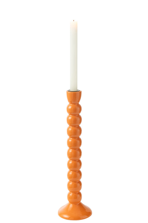 J-Line kandelaar - mangohout - oranje