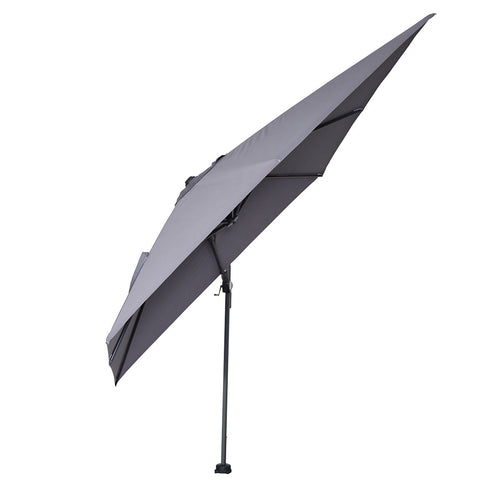 Hawaii parasol - 300x300 cm - carbon black - licht grijs - vtwonen shop