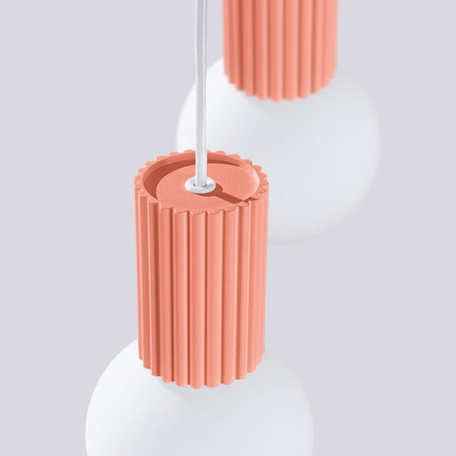 Sollux Lighting Hanglamp HALO 2P perzik - 15x15x120cm