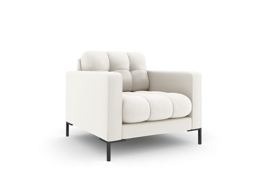 Cosmopolitan Design Fauteuil Bali structurele stof, lichtbeige - 96x87x75cm